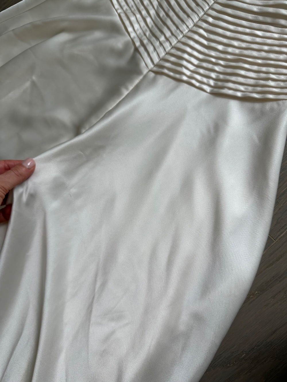 Reformation Arianwen Satin Gown Dress Wedding Bridal Fior Di Latte 2 - w/ tags - Picture 8 of 16